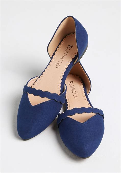 navy blue flats for women